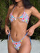 Colorful Print Halter Bikini Set - Stylish Women's Swimwear Essential