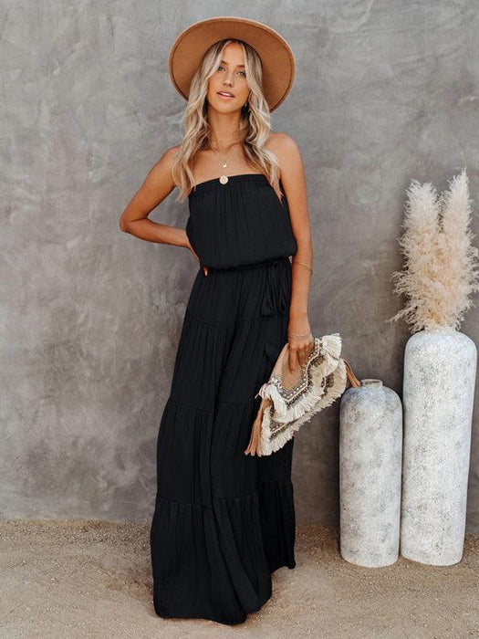 Chic Backless Lace Maxi Dress for Fashion-Forward Women