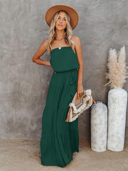 Chic Backless Lace Maxi Dress for Fashion-Forward Women