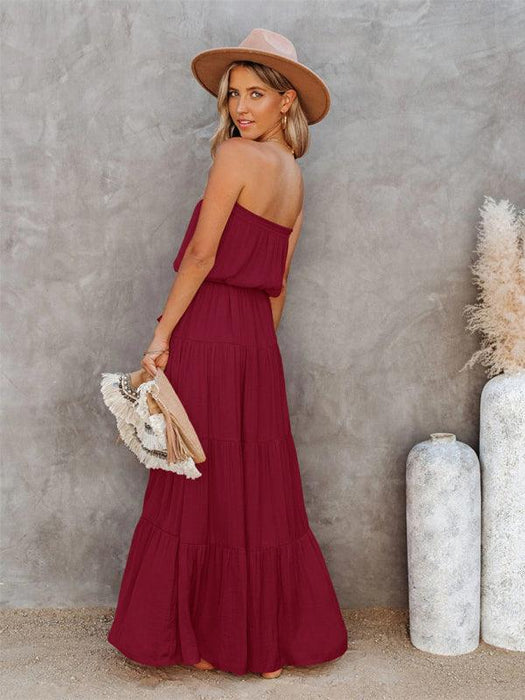 Chic Backless Lace Maxi Dress for Fashion-Forward Women