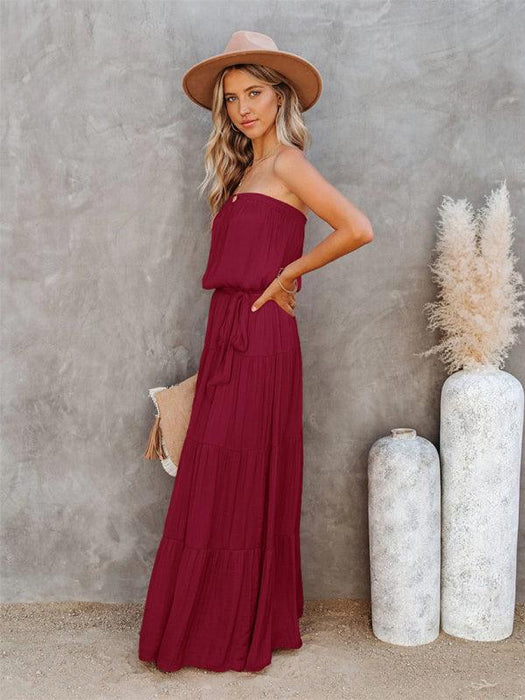 Chic Backless Lace Maxi Dress for Fashion-Forward Women