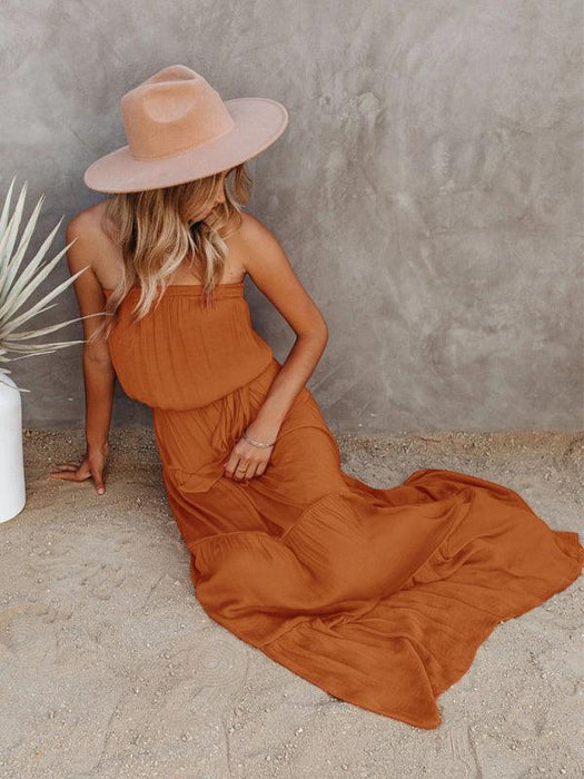 Chic Backless Lace Maxi Dress for Fashion-Forward Women