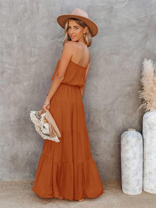 Chic Backless Lace Maxi Dress for Fashion-Forward Women