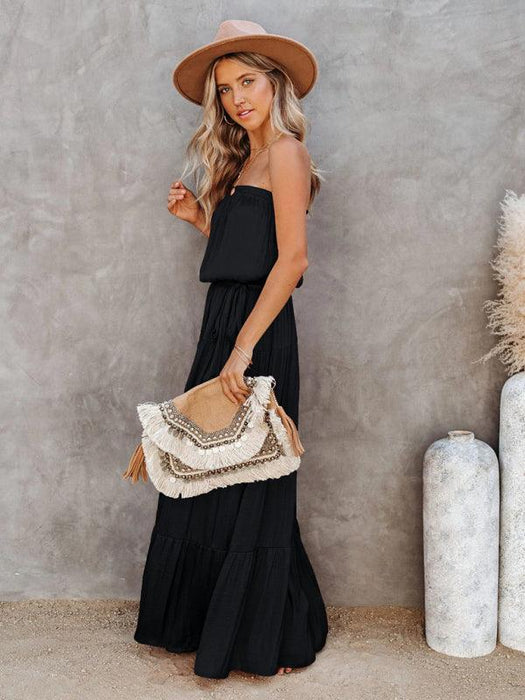 Chic Backless Lace Maxi Dress for Fashion-Forward Women