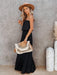 Chic Backless Lace Maxi Dress for Fashion-Forward Women