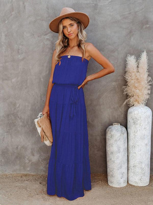 Chic Backless Lace Maxi Dress for Fashion-Forward Women