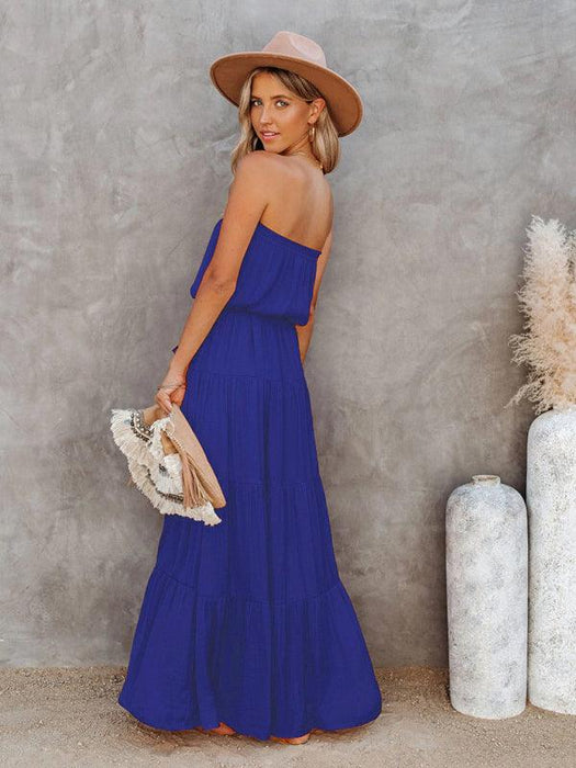 Chic Backless Lace Maxi Dress for Fashion-Forward Women