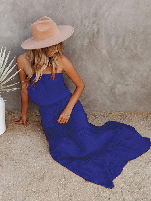 Chic Backless Lace Maxi Dress for Fashion-Forward Women