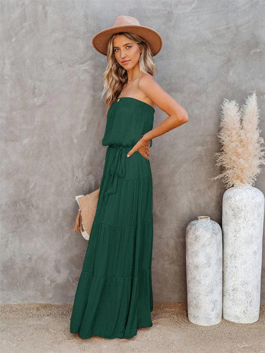 Chic Backless Lace Maxi Dress for Fashion-Forward Women