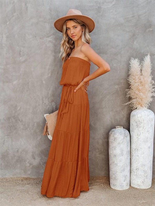 Chic Backless Lace Maxi Dress for Fashion-Forward Women