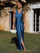 Chic V-Neck Sleeveless Pleated Dress for Women - Effortless Elegance