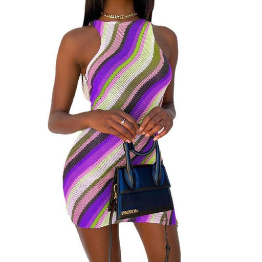 Colorful Bohemian Striped Dress - Essential Summer Wear for Women