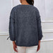 Lace-Up Detail Cozy Knit Sweater with Elegant Round Neck