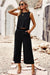 Stylish Sleeveless Tank Top and Wide-Leg Pants Set