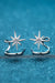 Elegant Moissanite Star Earrings with Durable Rhodium Finish & Warranty Assurance