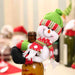 Charming Gnome-Themed Wine Bottle Cover for Holiday Cheer