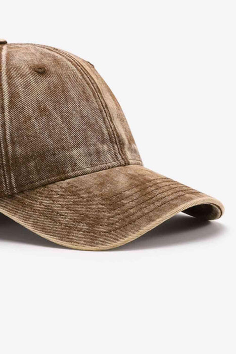 Adjustable Cotton Baseball Hat - Timeless Style with Sun Shield