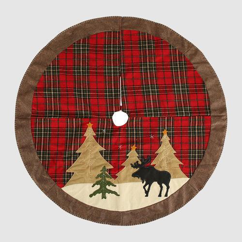 Elegant Plaid Christmas Tree Skirt - Infuse Your Home with Holiday Cheer