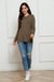 Chic Plus Size Long Sleeve Round Neck Polyester Blouse