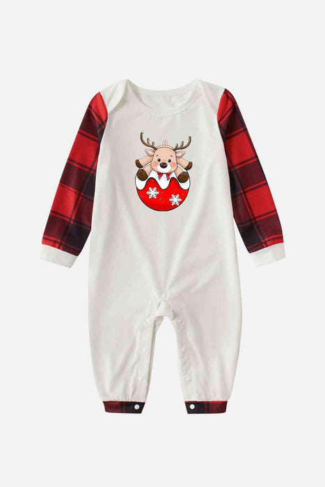 Snuggly Plaid Baby Romper