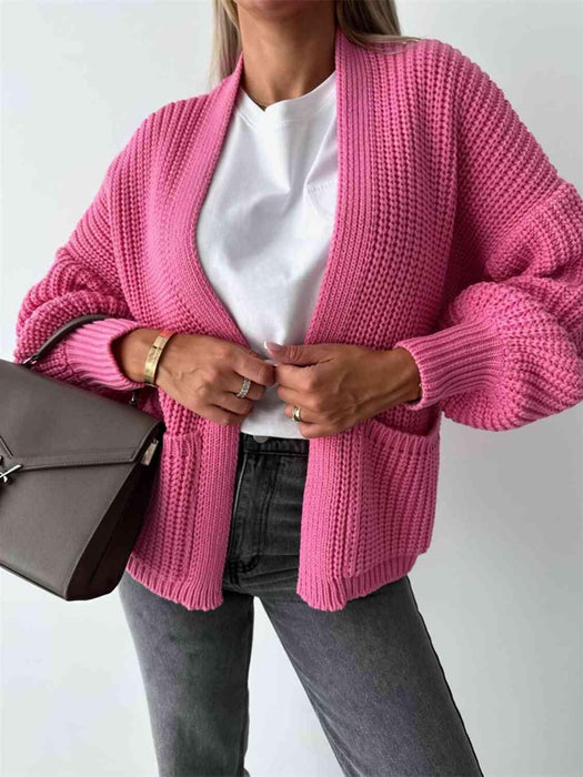 Cozy Luxe Oversized Knit Cardigan with Relaxed Sleeves