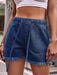 Chic Frayed Hem Drawstring Denim Shorts: Your Summer Essential