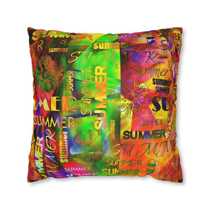 Customizable Summer Retreat Square Cushion Cover - Redefine Your Home Decor