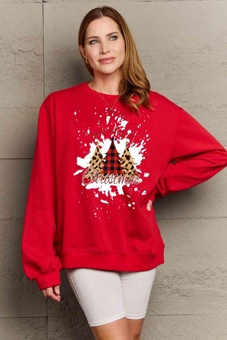 Festive Love Cozy Graphic Christmas Sweatshirt