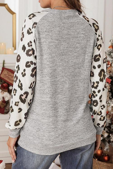 Chic Sheer Polka Dot Long Sleeve Tunic Top