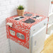 Linen Washing Machine Protector with Whimsical Cartoon Design