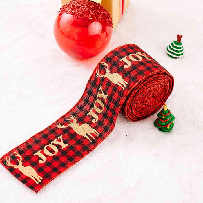 Premium Christmas Satin Craft Ribbon - 5m Luxurious Polyester for Holiday Decor