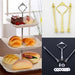 Elegant Customizable Crown Cake Stand in Stainless Steel with 3 Tiers