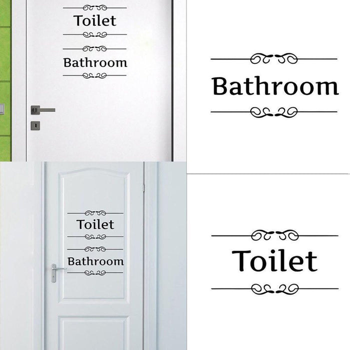 Quirky Toilet-Themed PVC Wall Decal Sticker for Bathroom Makeover