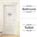 Quirky Toilet-Themed PVC Wall Decal Sticker for Bathroom Makeover