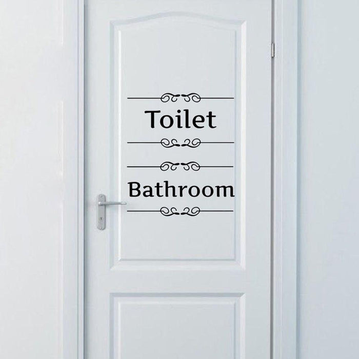 Quirky Toilet-Themed PVC Wall Decal Sticker for Bathroom Makeover