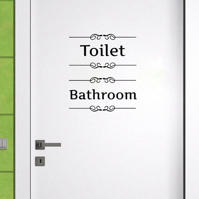 Quirky Toilet-Themed PVC Wall Decal Sticker for Bathroom Makeover