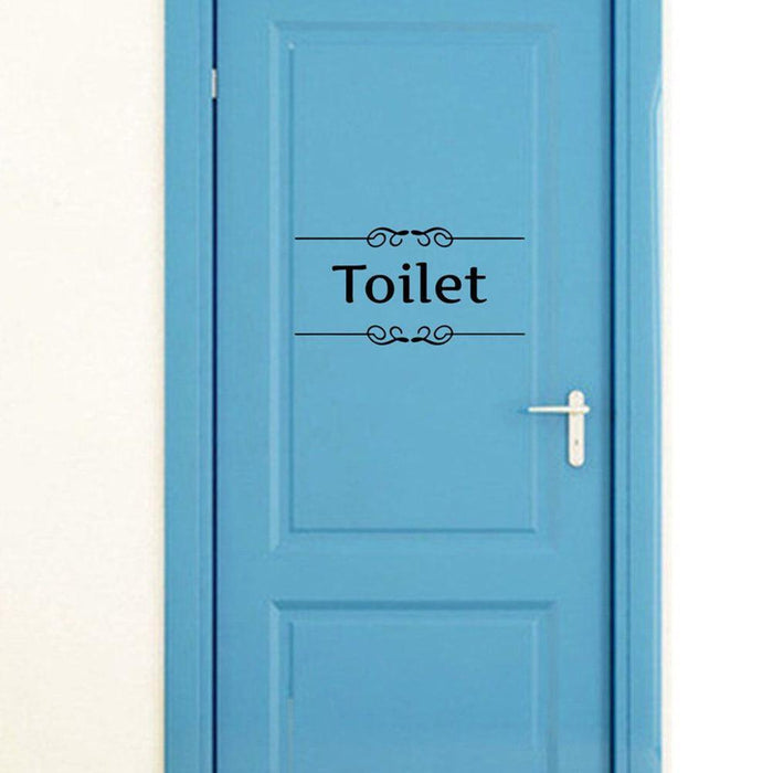 Quirky Toilet-Themed PVC Wall Decal Sticker for Bathroom Makeover