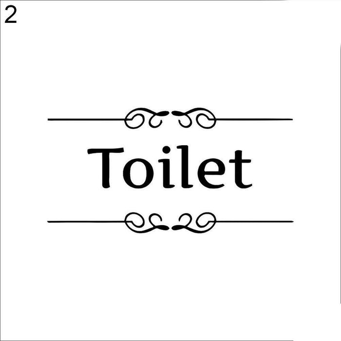 Quirky Toilet-Themed PVC Wall Decal Sticker for Bathroom Makeover