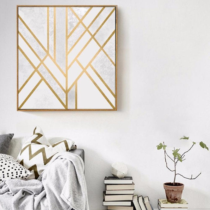 Nordic-Inspired Irregular Abstract Canvas Art for Modern Interior Design