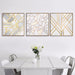 Abstract Golden Geometry Wall Art Print - Enhance Your Home Decor