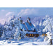 Winter Wonderland Snow House Diamond Painting Craft Kit - DIY Home Wall Decor