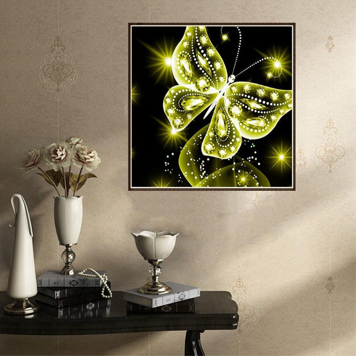 Ethnic Style Butterfly DIY Diamond Art Kit - Handcrafted Wall Decor & Gift Set
