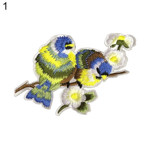 Avian Elegance Embroidered Patch Collection for Clothing and Accessories