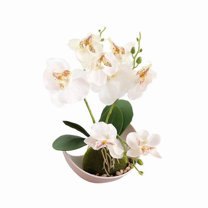 Elegant Faux Butterfly Orchid Bonsai - Stunning Home Decorative Accent