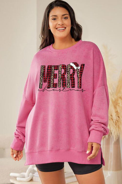 Festive Cheer Plus Size Winter Sweatshirt for Cozy Holiday Vibes