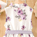 Floral Collared Neck Sleeveless Mini Dress