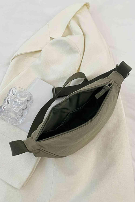 Nylon Solid Pattern Waist Pack for Stylish Essential Storage