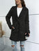 Chic Buttoned Long Coat with Lapel Collar: Fashionable and Cozy Outerwear for Winter