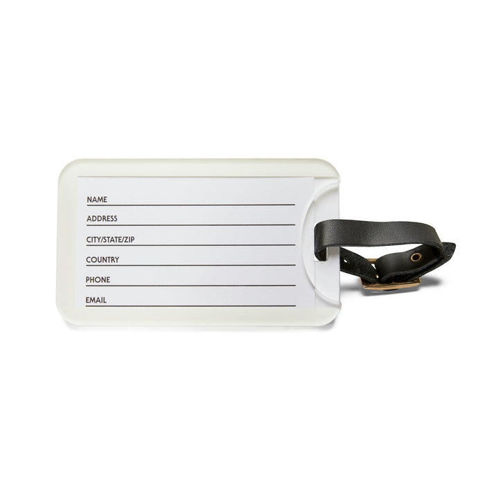 Sophisticated Parisian Acrylic Luggage Tag