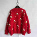 Cheerful Holiday Round Neck Christmas Jumper